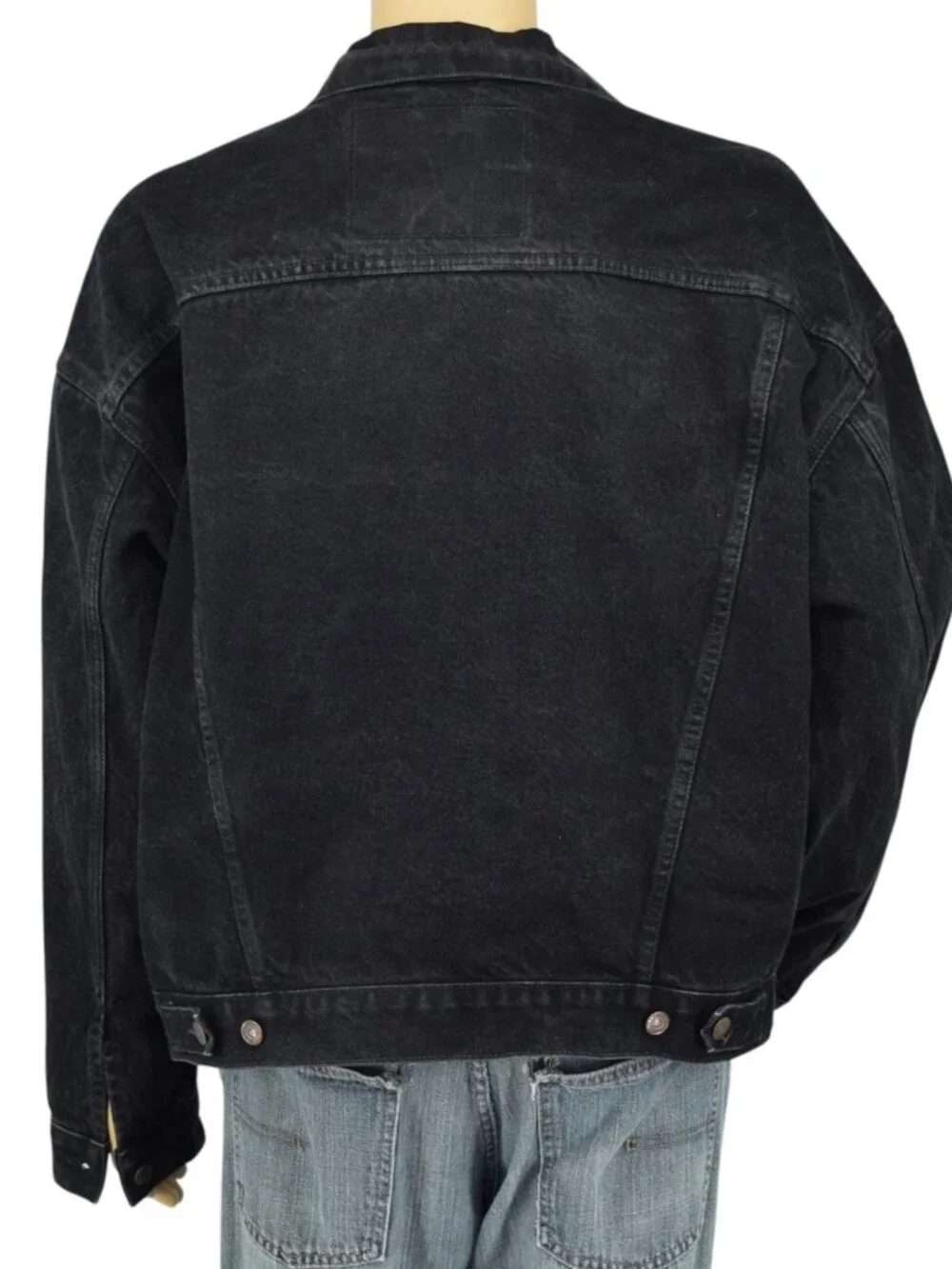 Vintage Levi’s 70598 4159‎ Black Denim Trucker Jacket XL 